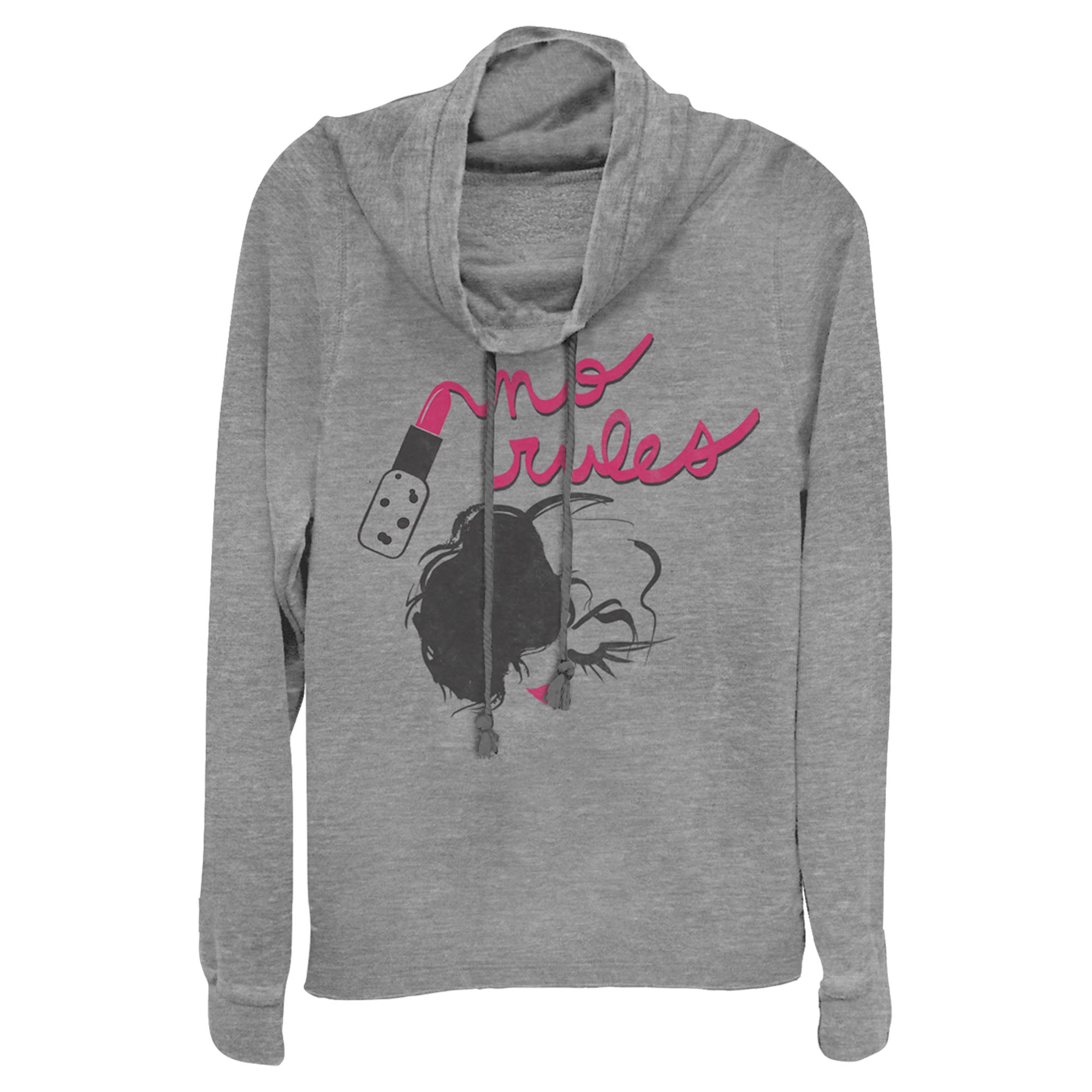 Cruella Junior’S No Rules Fashion Sketch  Cowl Neck Sweatshirt