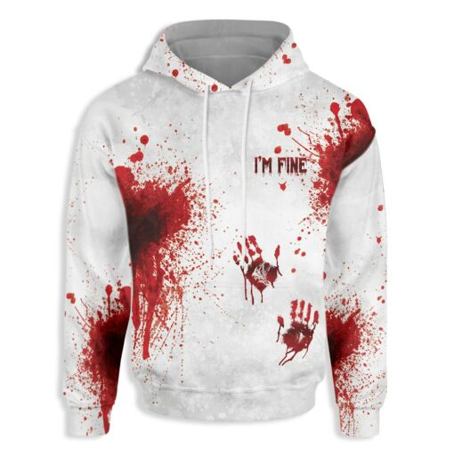 Bloody Halloween Costume All Over Print Hoodie For Men & Women, Scary Killer Horror Hoodie Gift For Halloween Day