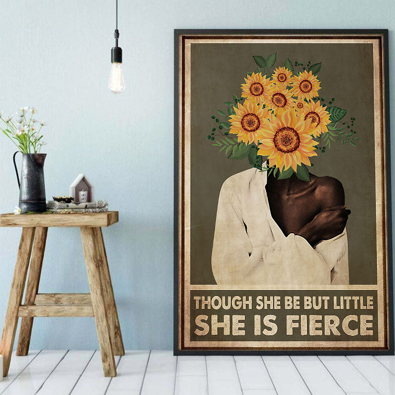 Black African Custom Canvas Unique Brown Skin Poster Black Woman Black King Stunning  Bedroom Wall Art