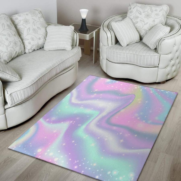 Psychedelic Holographic Area Rug