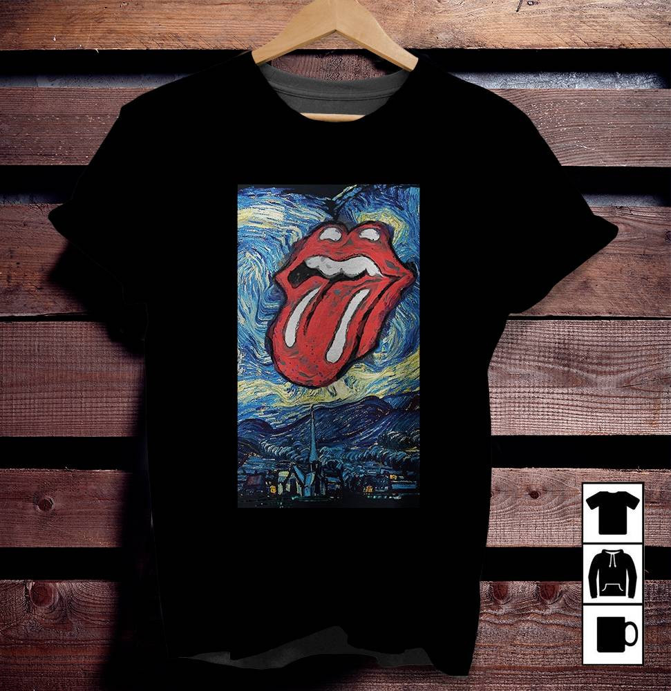 The Rolling Stones Merch Vincent Van Gogh Painting Style Tshirt Sweatshirt Hoodie