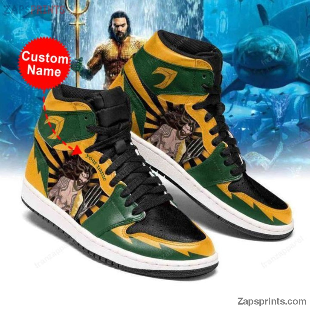 Aquaman Dc Comics Personalized Name Air Jd1 Sneakers Custom Shoes