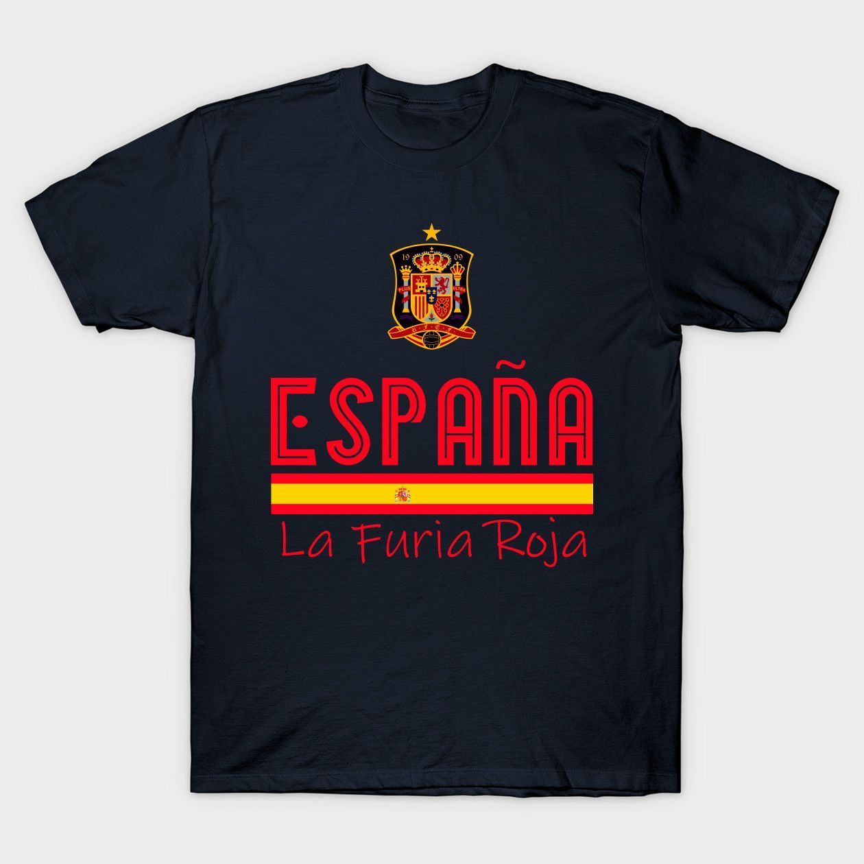 Espana La Furia Roja Spain Football Soccer Football Team Fan La Furia Roja Cl Shirt