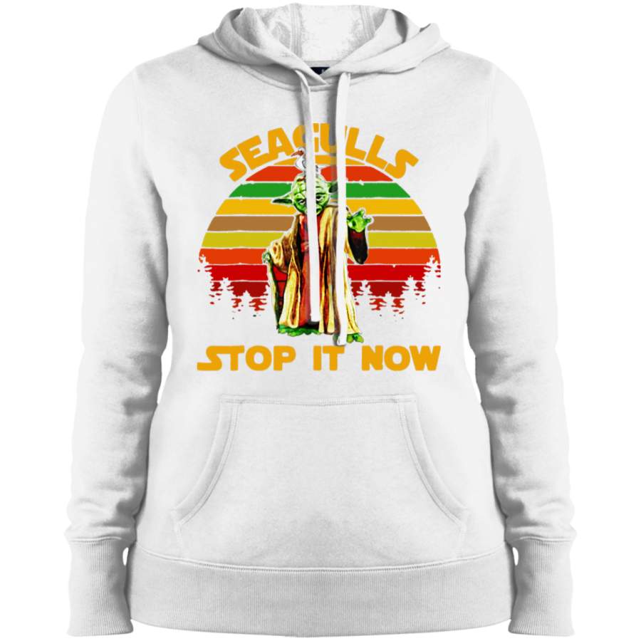 AGR Seagulls Stop It Now Retro ASli Ladies’ Pullover Hooded Sweatshirt