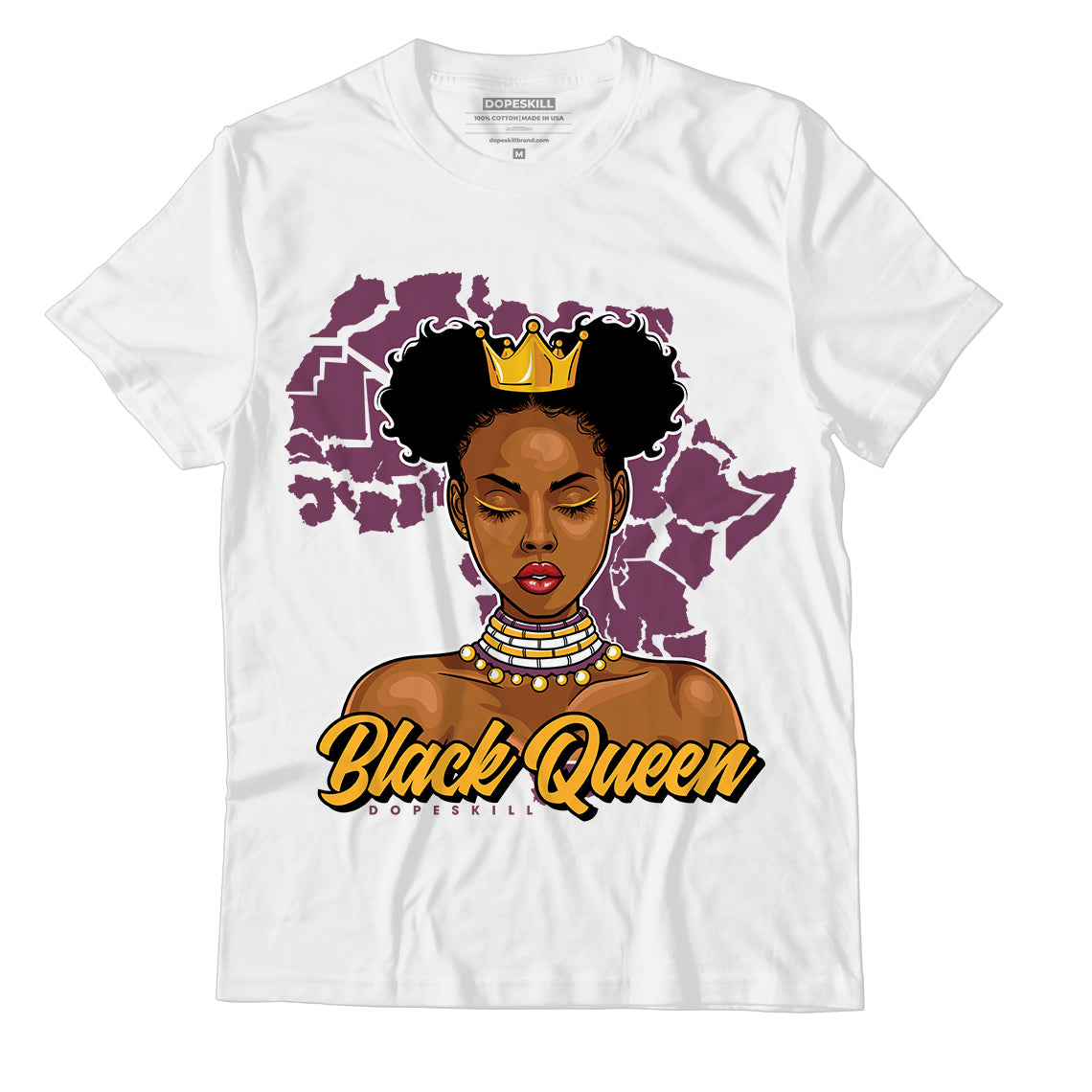 Jordan 1 Retro High Og Brotherhood Dopeskill T-Shirt Black Queen Graphic