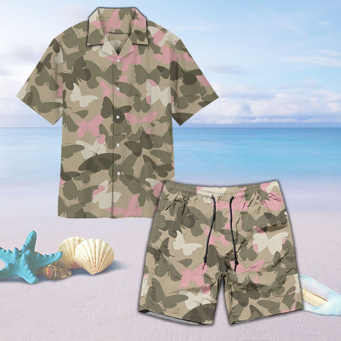 Butterfly Hawaiian Beach Short Ha35902