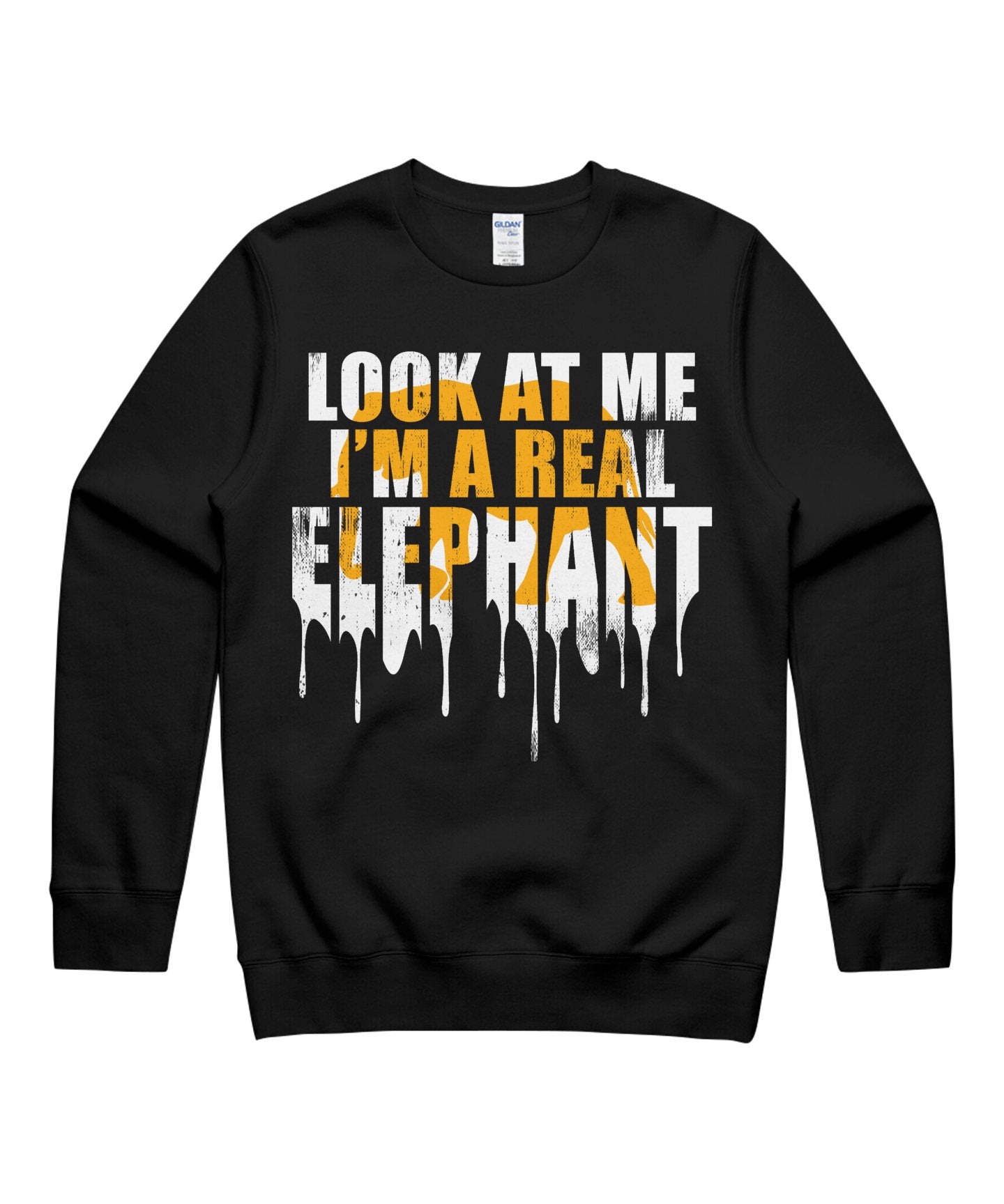 I’M A Real Elephant Look At Me Funny Halloween Costumes Matching Cosplay October 31St Day Of Dead 13Th Friday Unisex Crewneck Sweatshirt