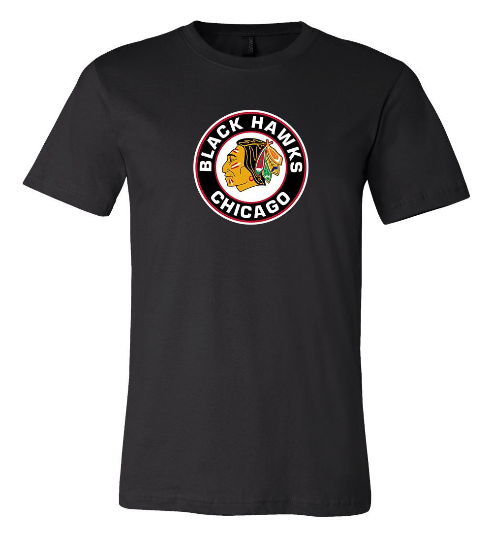 Chicago Blackhawks Circle Logo T Shirt 6 Sizes S-3Xl!!