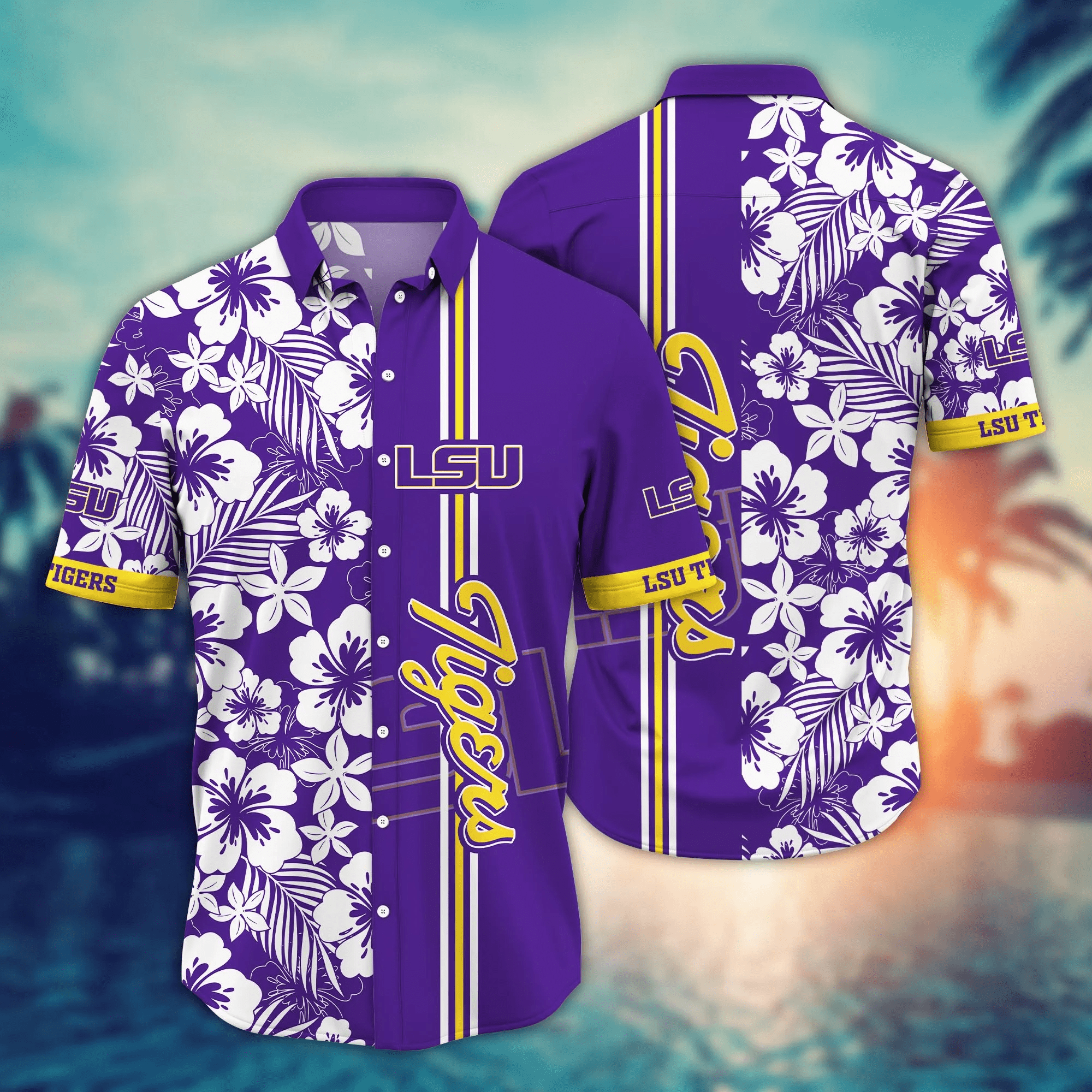 Lsu Tigers NCCA Hawaiian Shirt Julytime Aloha Shirt