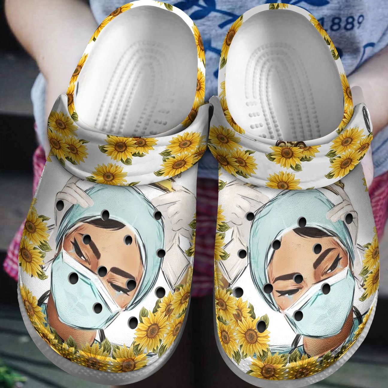 Nurse Personalized Clog, Custom Name, Text, Color, Number Fashion Style For Women, Men, Kid, Print 3D Cherishing The Nurses’ Sacrifices