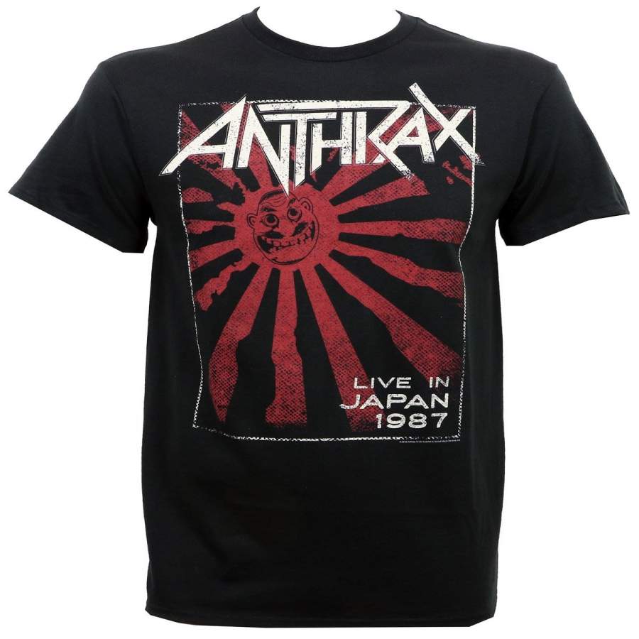 Anthrax Men’s Live in Japan 87 T-Shirt Black