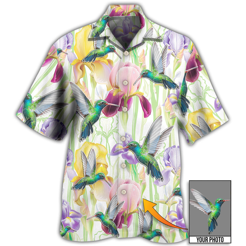 Hummingbird Flower Art Beautiful Custom Photo Hawaii Shirt Ha70916