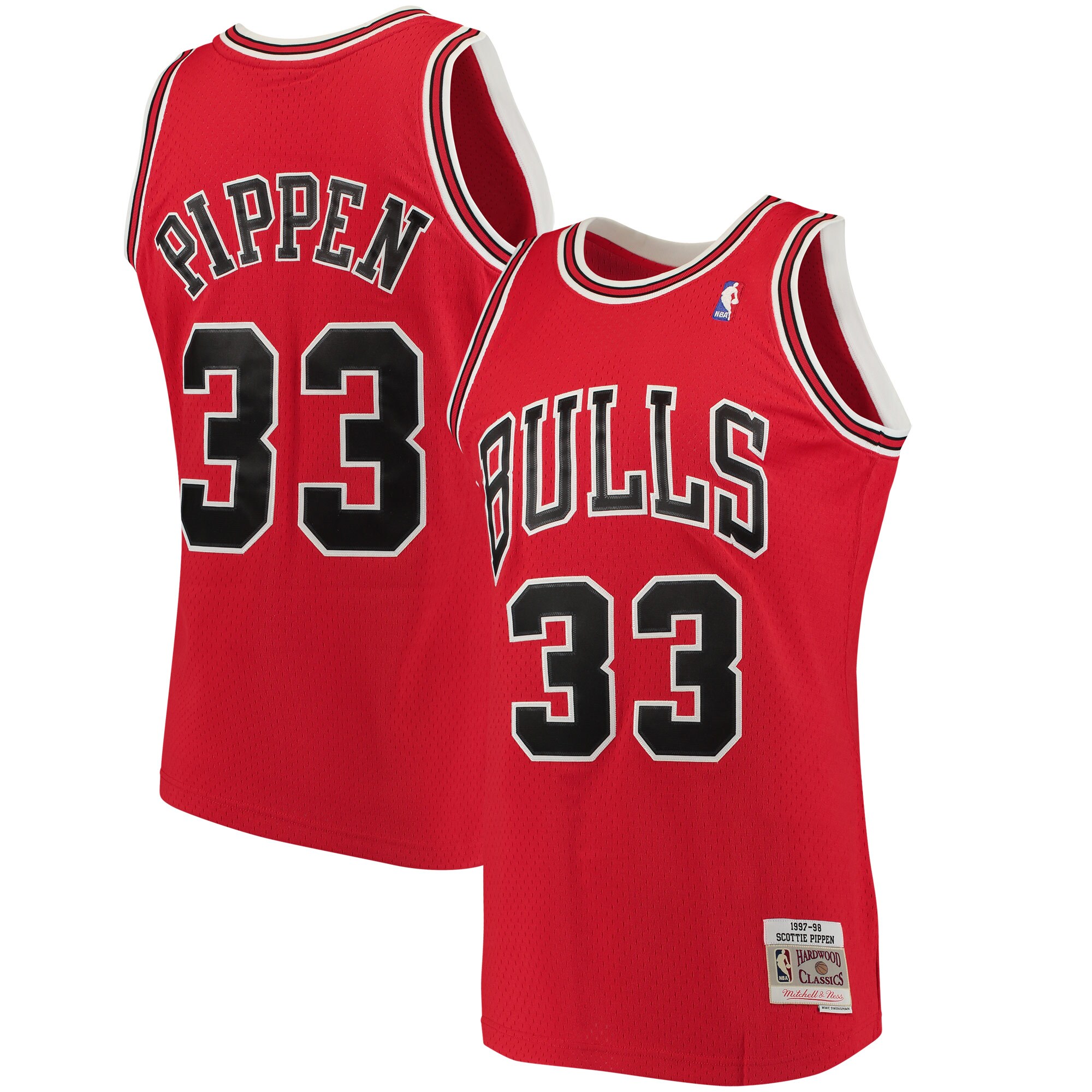 Scottie Pippen Chicago Bulls Mitchell & Ness Big & Tall Hardwood Classics Jersey – Red