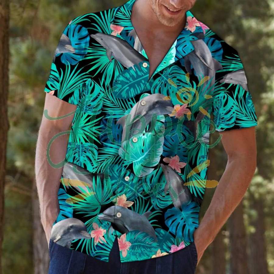 Dolphin Tropical Hawaii Shirt