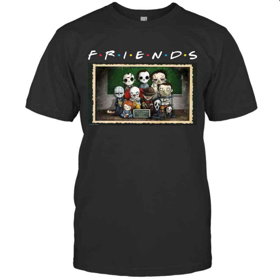 Friends Horror Movies Character Cartoon Halloween Shirt