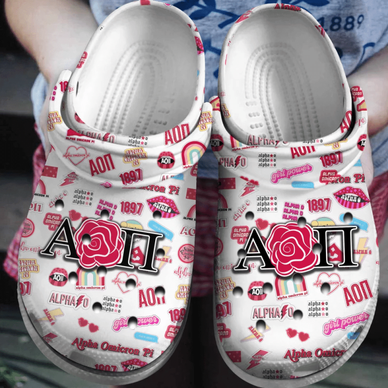 Alpha Omicron Pi Classic Clogs Shoes