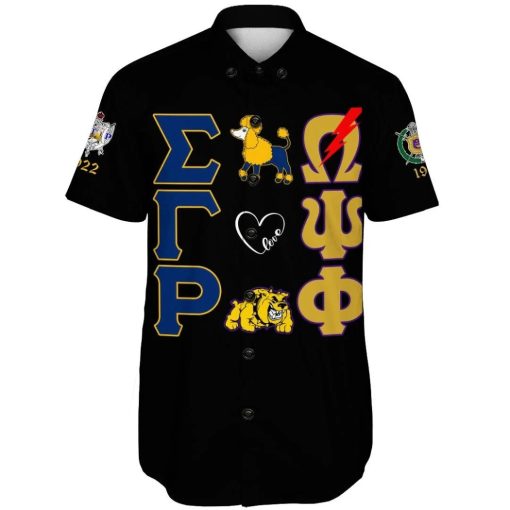 Black Greek – New Style – Couple Omega Psi Phi And Sigma Gamma Rho 3D Shirts For Summer