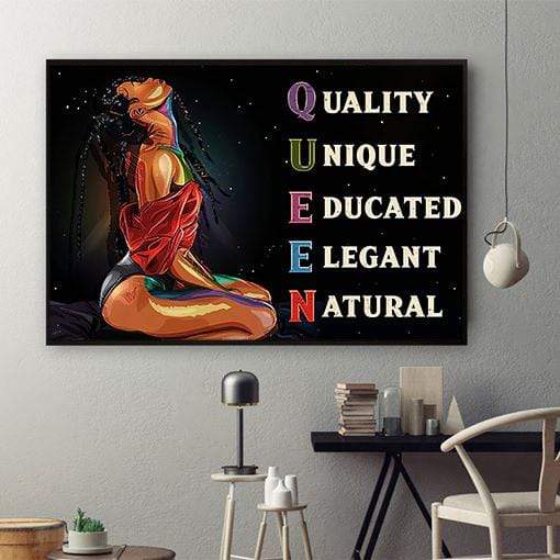 Black African Custom Canvas Nice Black Power Canvas Prints Black Queen Black Men Living Room Wall Attractive Canvas Home Decoration