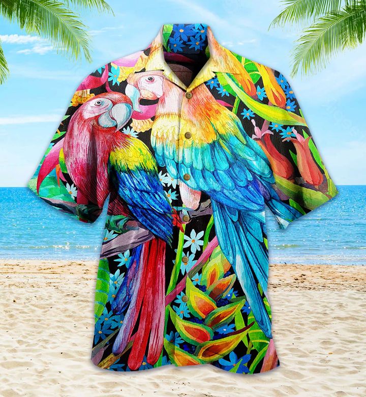 Parrot Couple Colorful Hawaii Shirt Ha55471