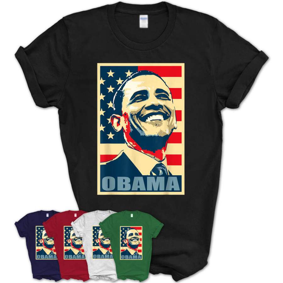 Barack Obama Propaganda Poster Pop Art T-Shirt – Teezou Store