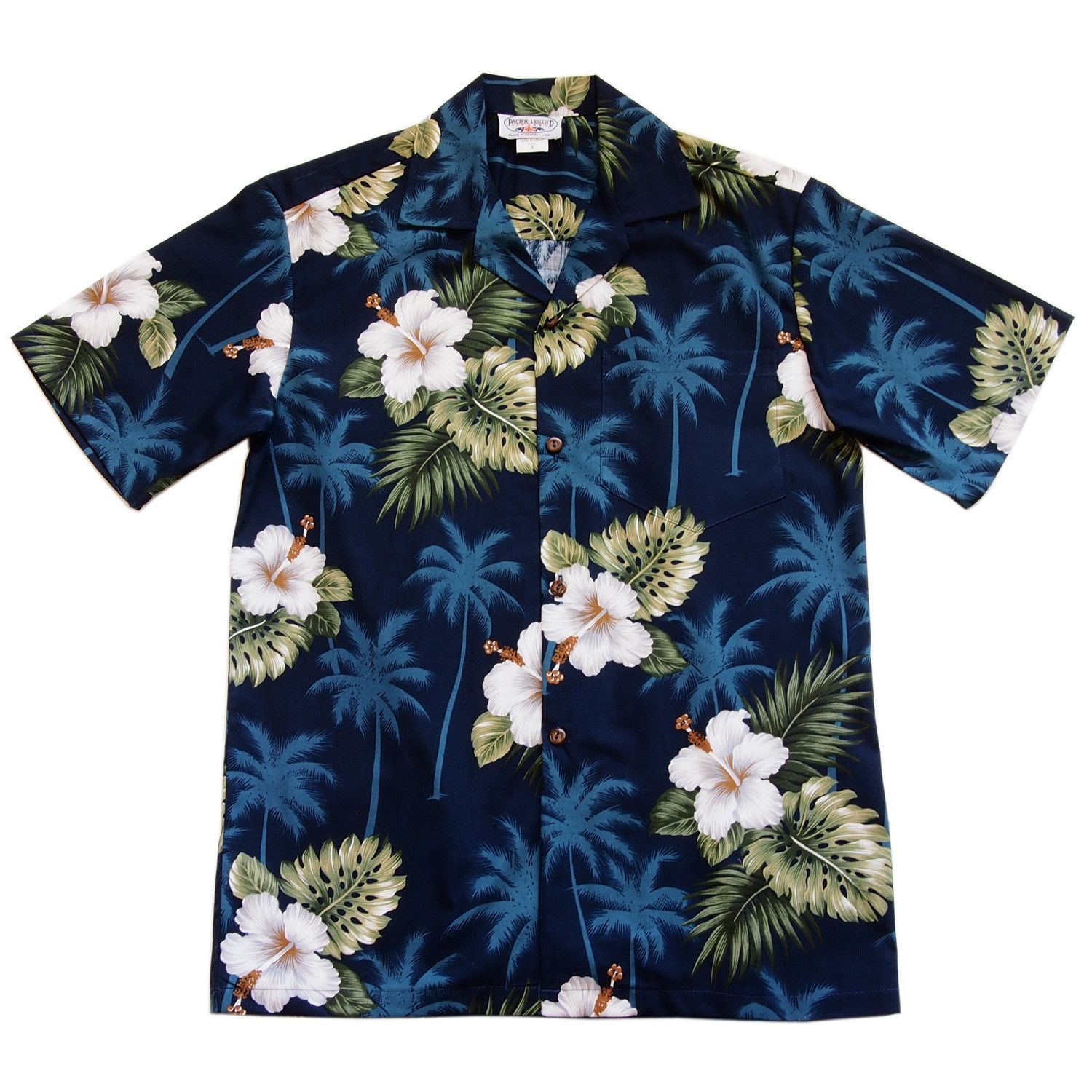 Hibiscus Blue Nice Design Hawaii Shirt Ha13020