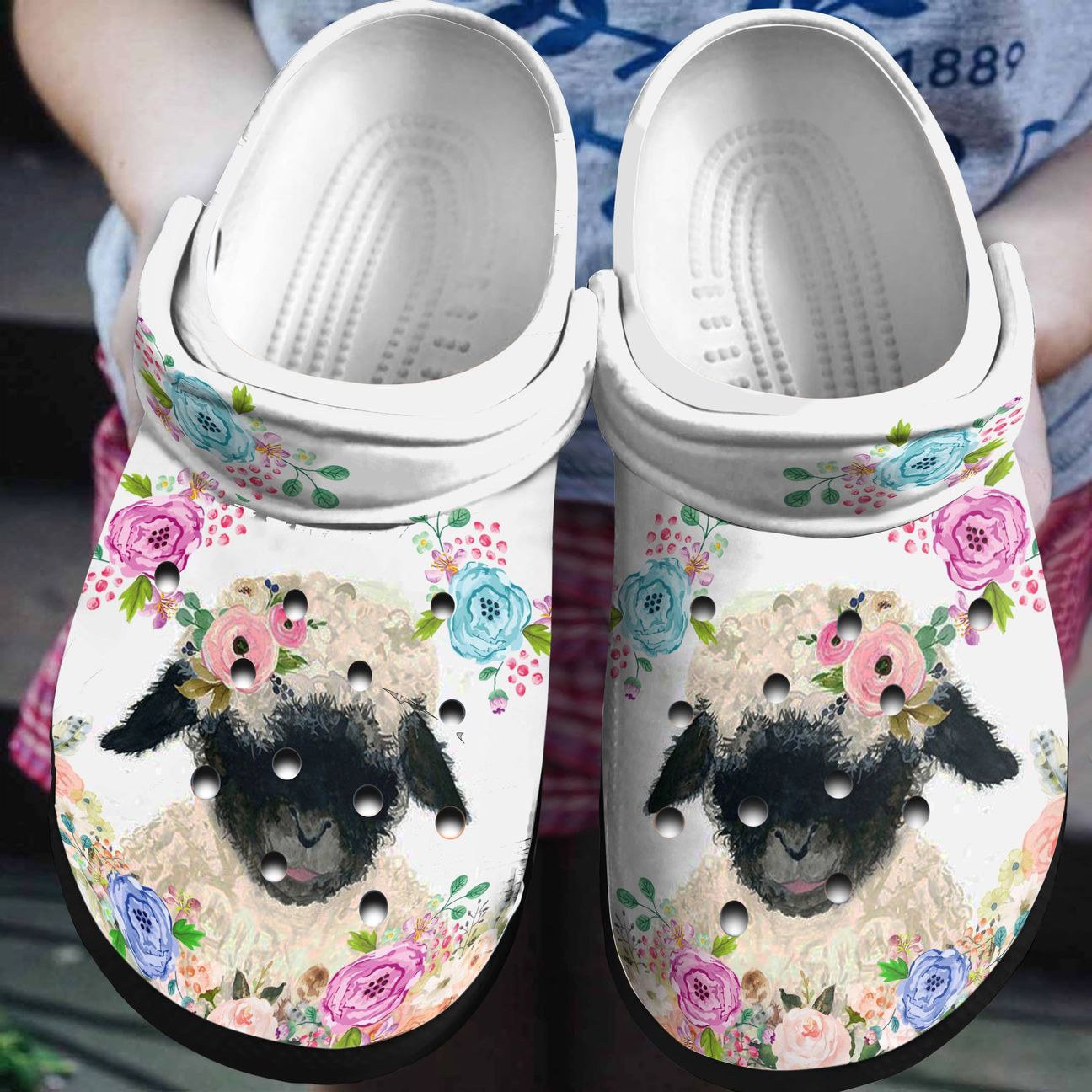 Sheep Personalized Clog, Custom Name, Text, Color, Number Fashion Style For Women, Men, Kid, Print 3D Just A Girl Who Loves Sheep