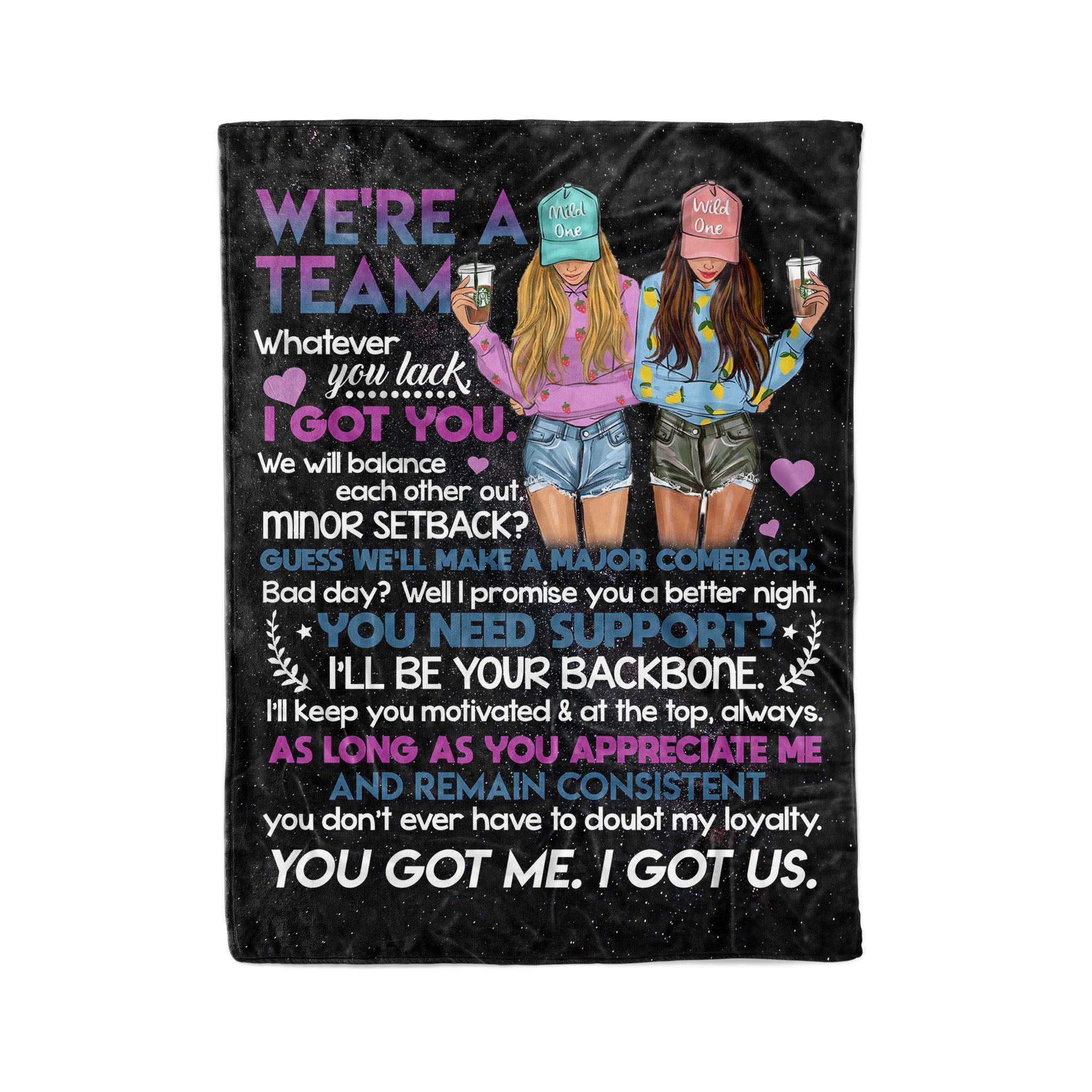 We Will Blance Each Other Out – Fleece Blanket – Unique Gift For Friends