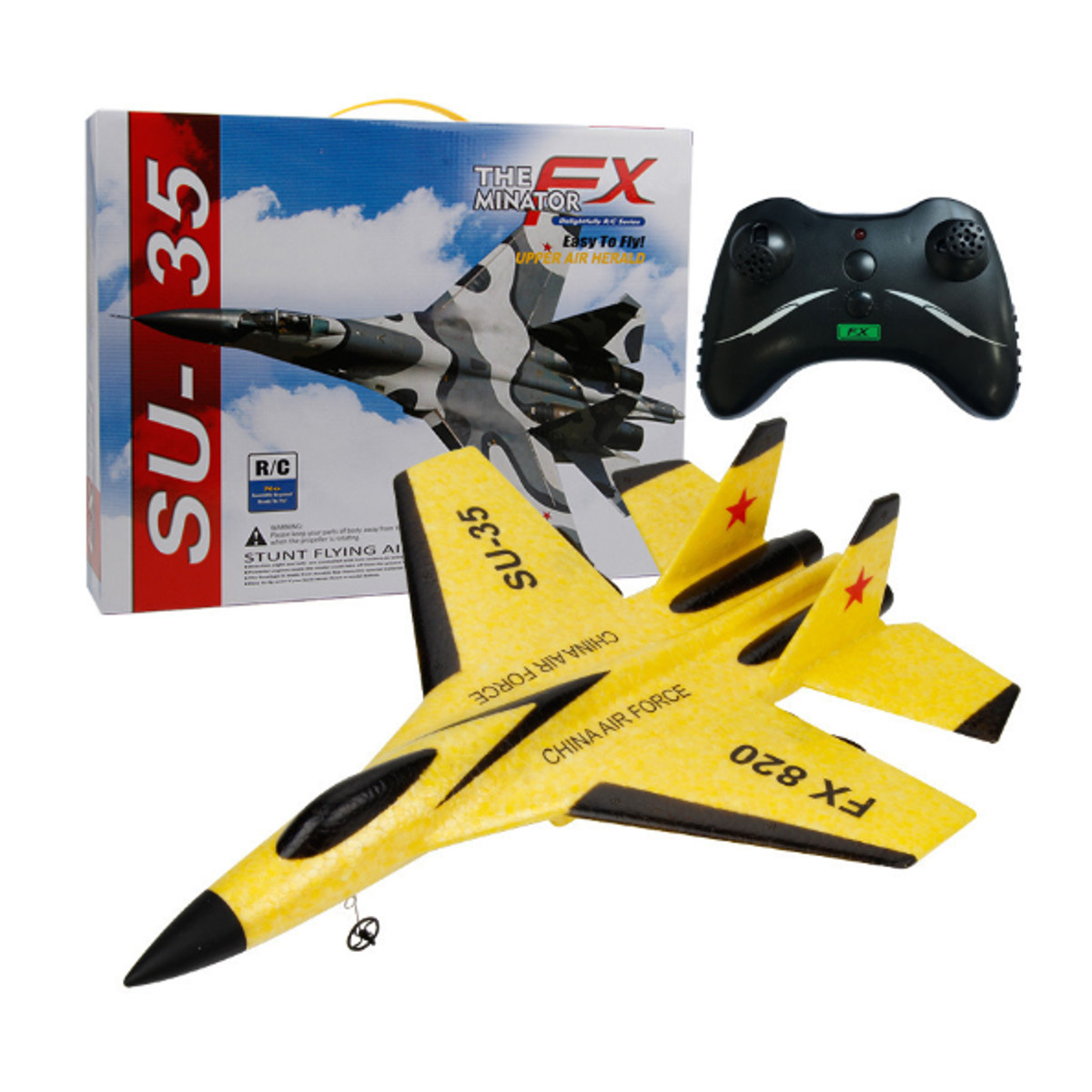 SU-35 FX-820 RC Airplane Fighter Hobby Fixed Wing Airplane Model EPP Foam Toys Aircraft Plane Christmas For Kids Gift Collection alx