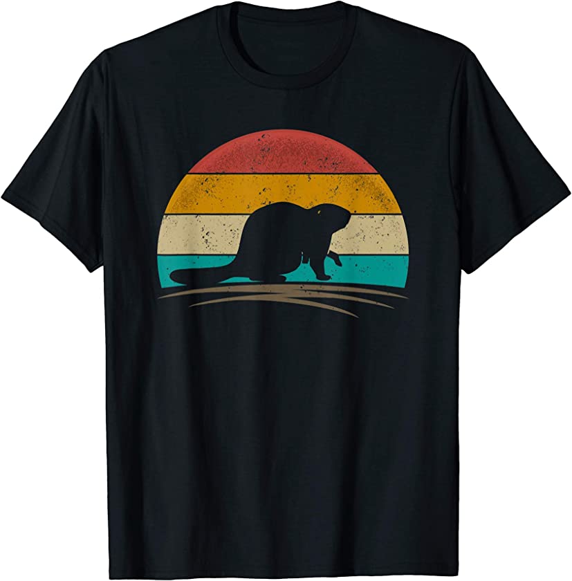 Beaver Retro Vintage Beaver Lover T-Shirt