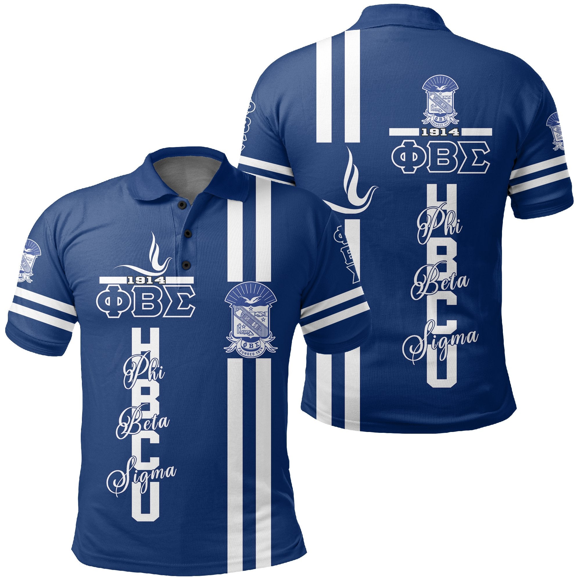 Greek Life Polo Shirt – Hbcu Phi Beta Sigma Dove Polo Shirt J5