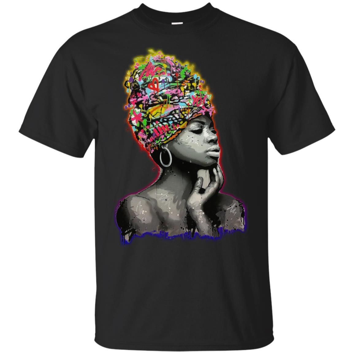 African American Pro Black Queens T-Shirt For Melanin Women Afro Girl