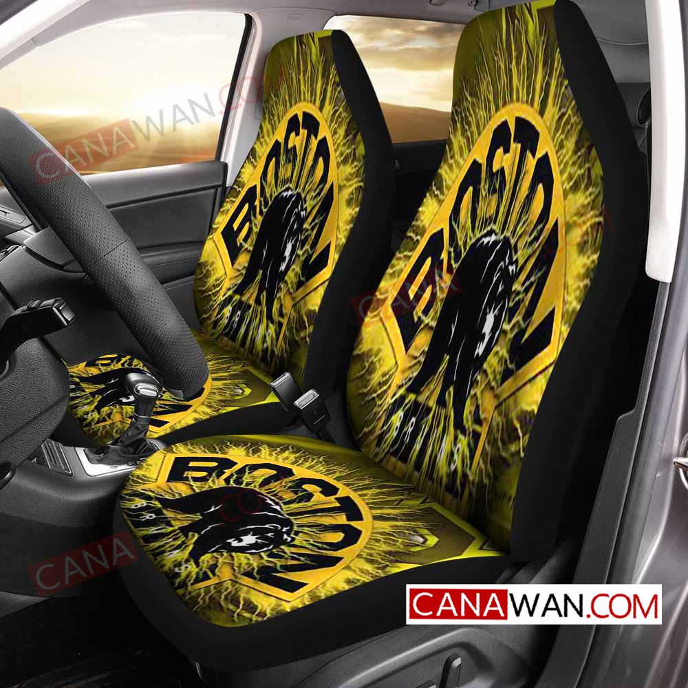 Boston Bruins Style645 3D Customized Personalized Car Seat Cover