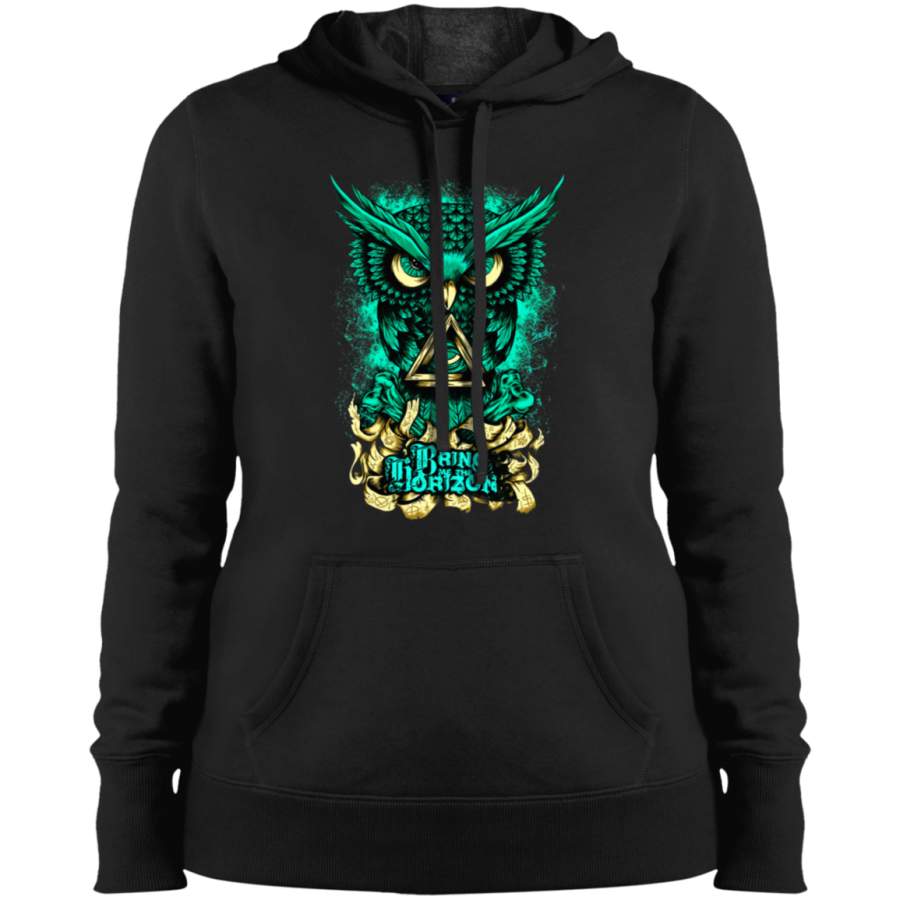 Bring me the Horizon Green Owl artwork Ladies Pullover Hoodie