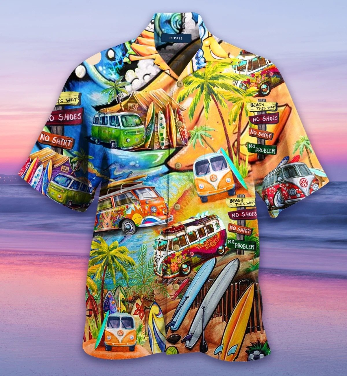 Hippie Hawaiian Beach Shirt Ha2828