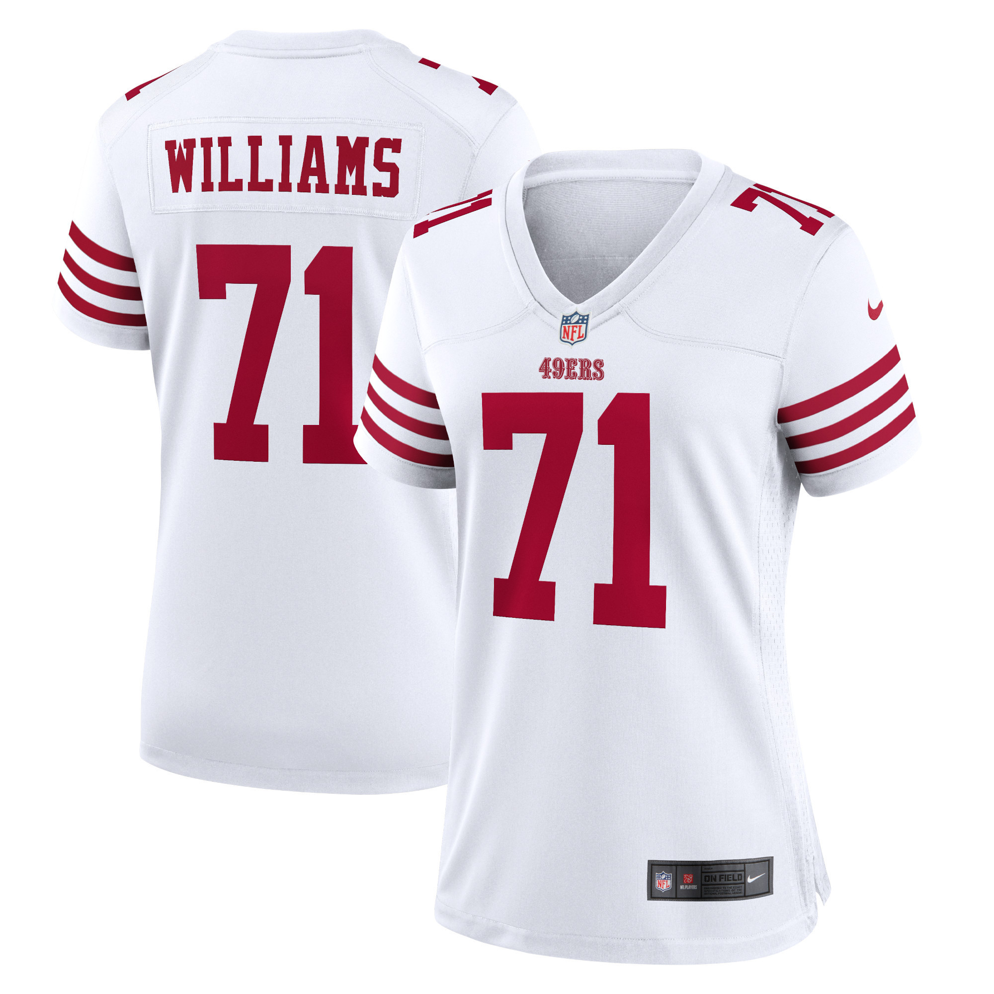 Trent Williams San Francisco 49ers Womens Player Game Jersey White NFL