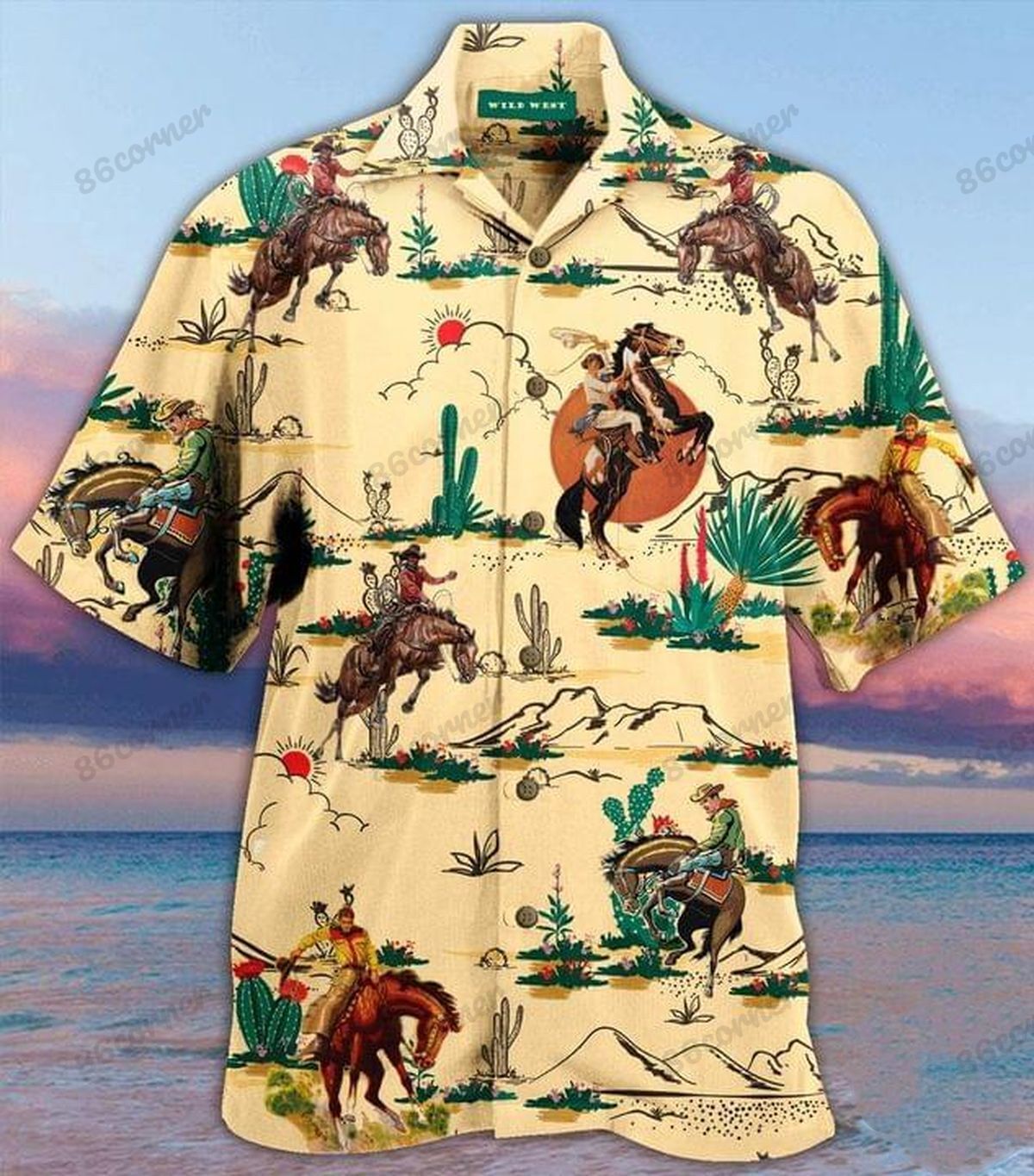 Cowboys Western Desert Hawaiian Shirt Ha57622