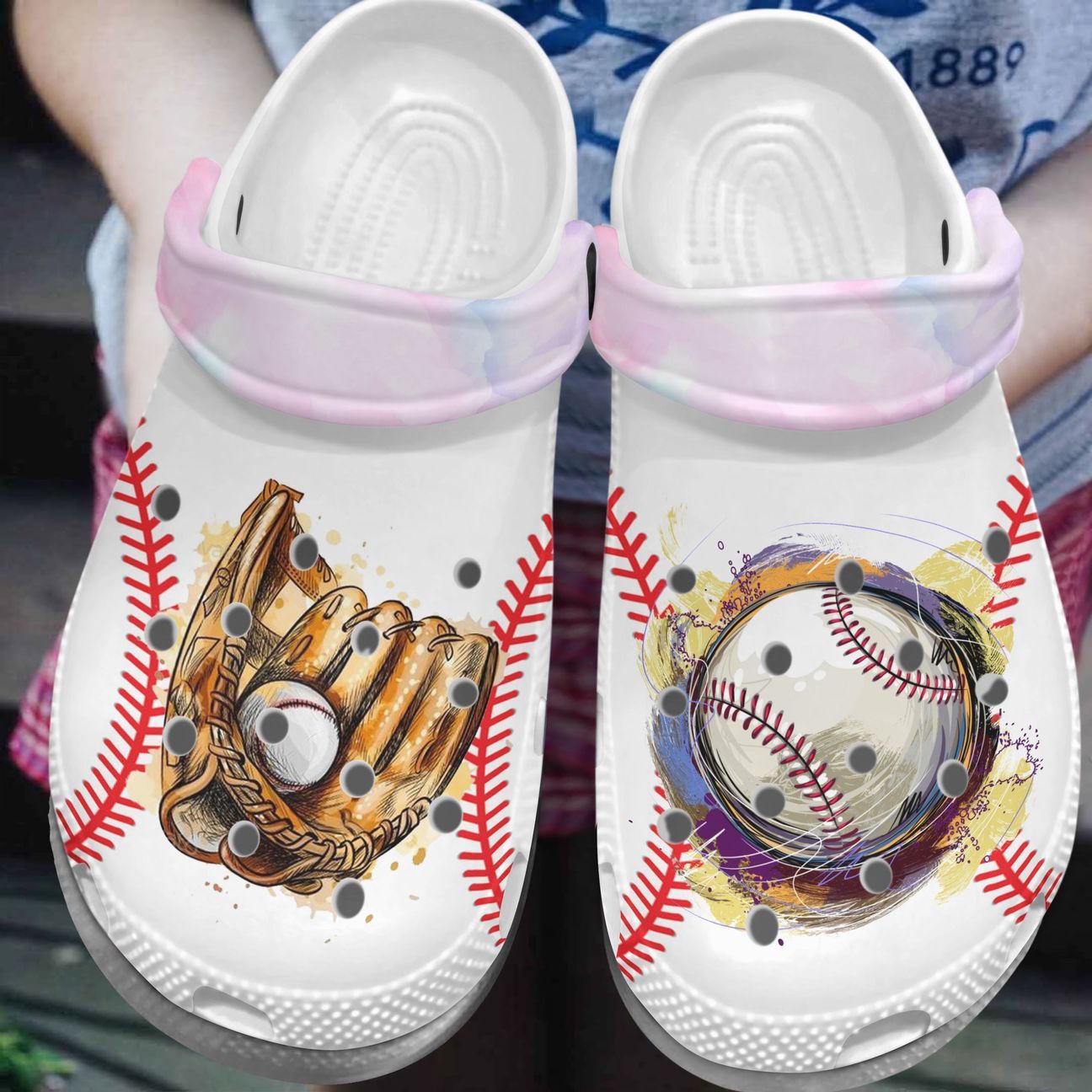 Baseball Personalized Clog, Custom Name, Text, Color, Number Fashion Style For Women, Men, Kid, Print 3D Baseball Passion