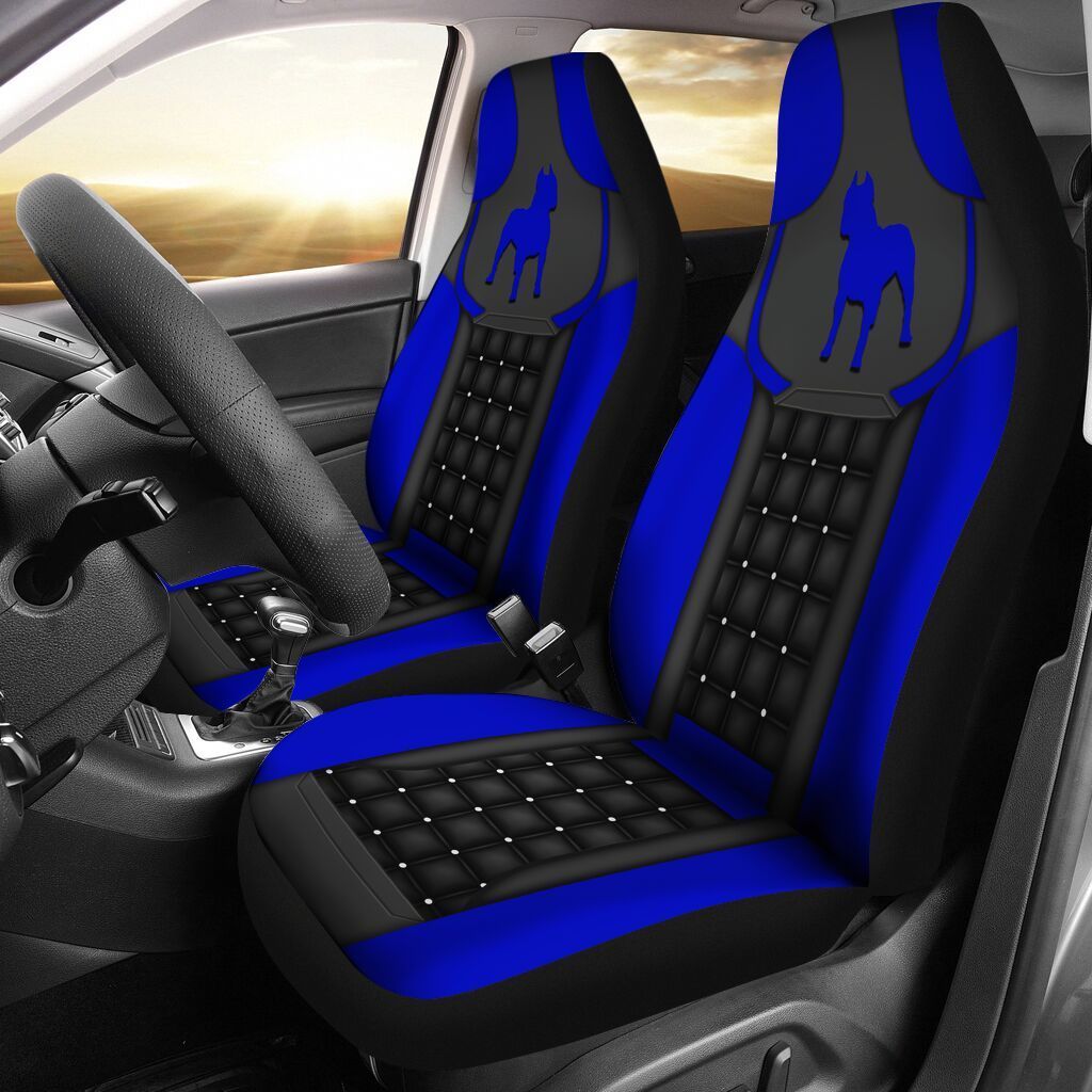 11CNVPTB - Pitbull  Blue Car Seat Covers Hotle Fashion