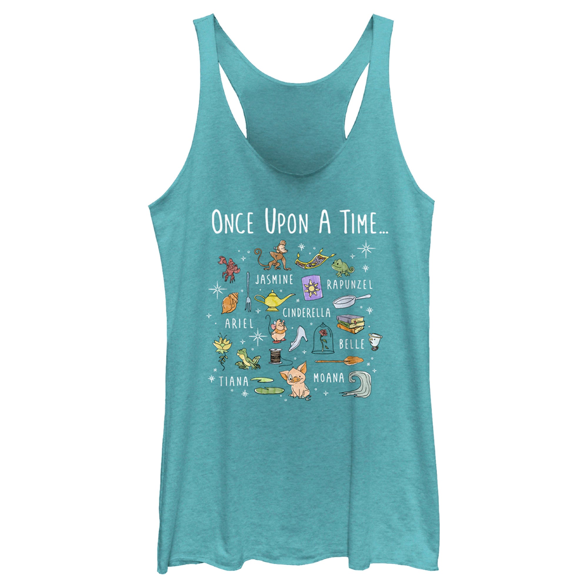 Women’S Disney Once Upon A Time Icons Racerback Tank Top