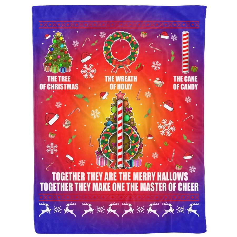 Ugly Christmas Gift They Make One Master Of Cheer The Tree of Christmas – Fleece Blanket