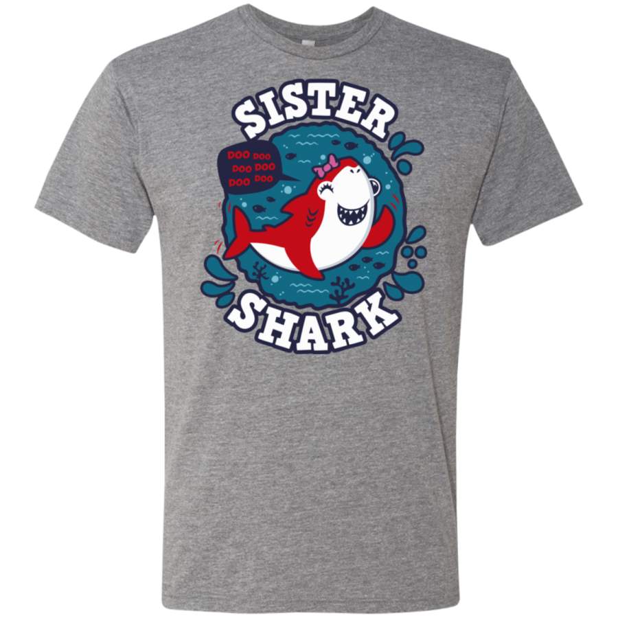 Shark Family trazo – Sister Men’s Triblend T-Shirt