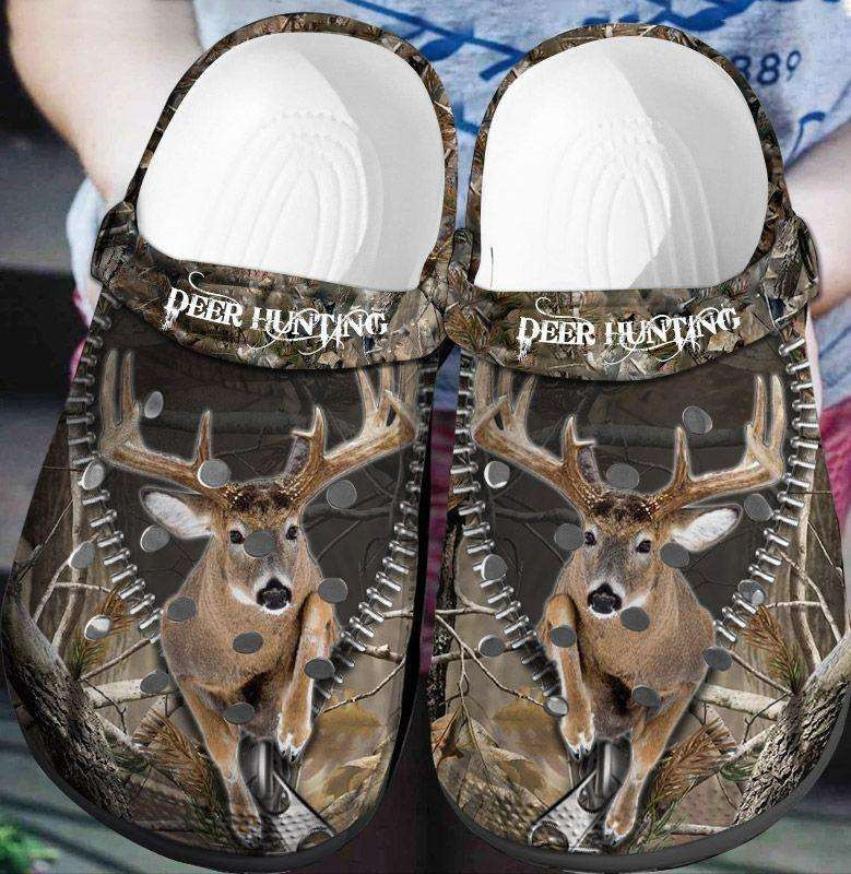 Deer Hunting Lovers Crocband Clog Shoes