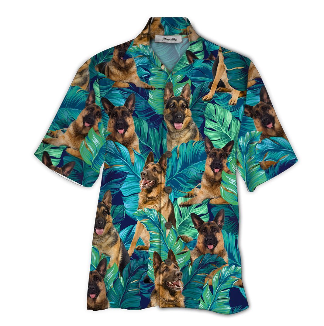 Germen Shepherd Blue Awesome Design Unisex Hawaii Shirt For Men And Women Ha95616