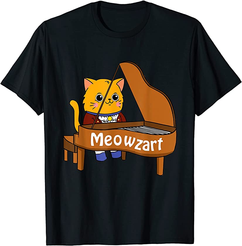 Classical Musical Cat Mozarts Kitten, Classic Music Meowzart T-Shirt