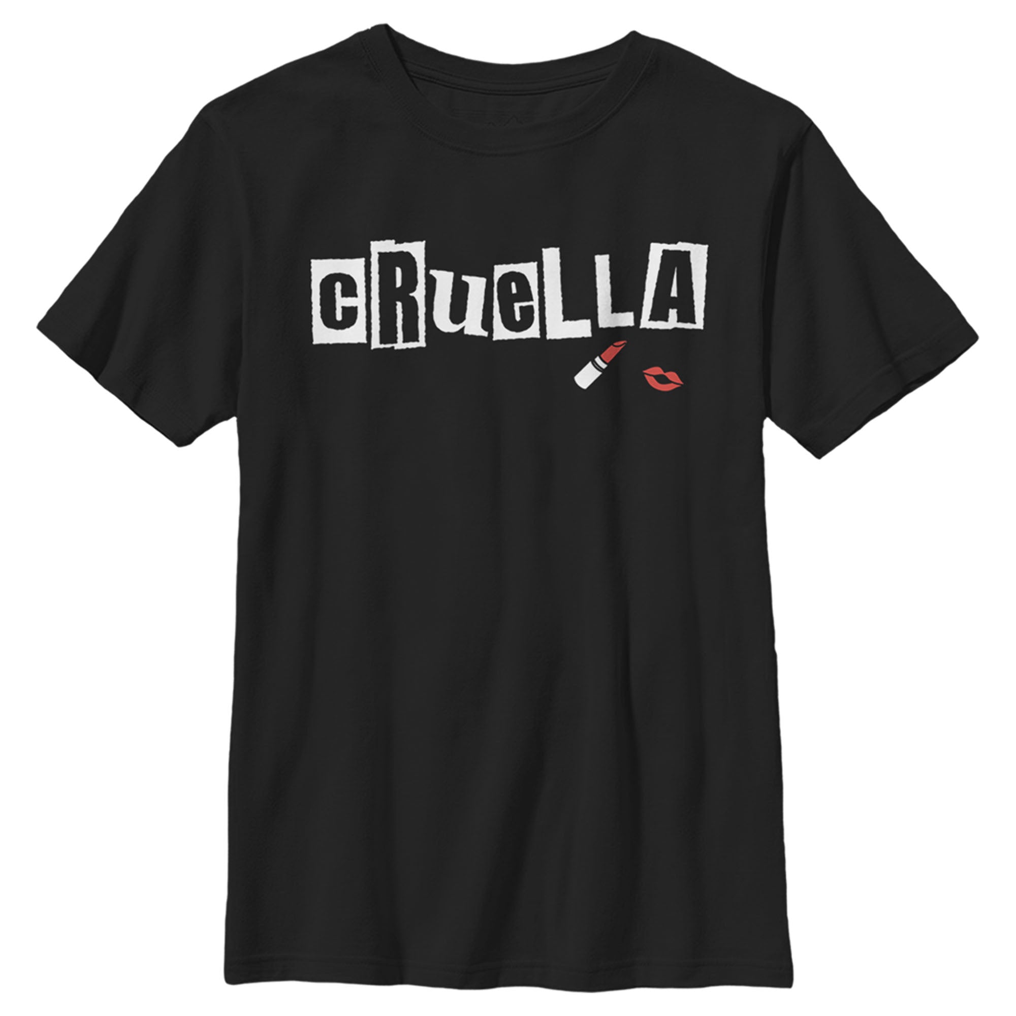 Cruella Boy’S Lipstick Logo  T-Shirt