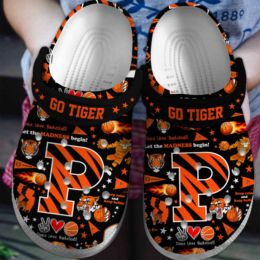 Princeton Tigers NCAA Sport Crocss Clogs Crocband Shoes Comfortable For Men Women and Kids