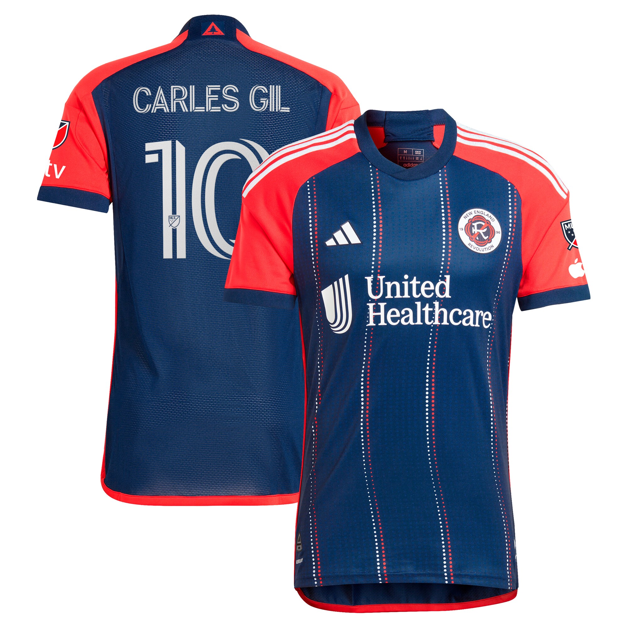 Carles Gil New England Revolution 2024 Boston Tea Party Authentic Player Jersey  Navy