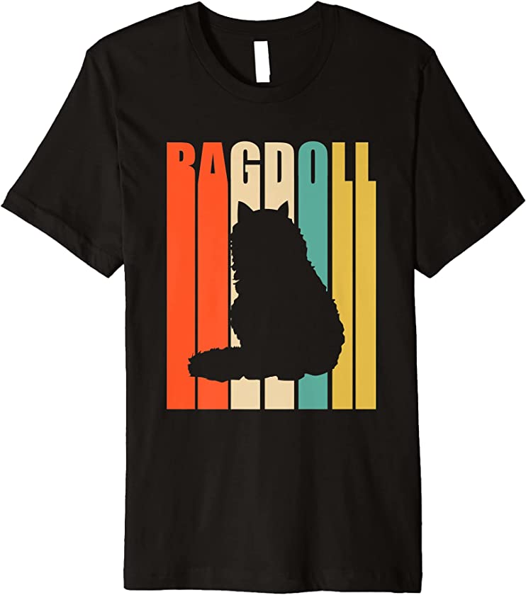 Vintage Ragdoll Retro Feline Kitty Cat Lover Kitten Cat Premium T-Shirt