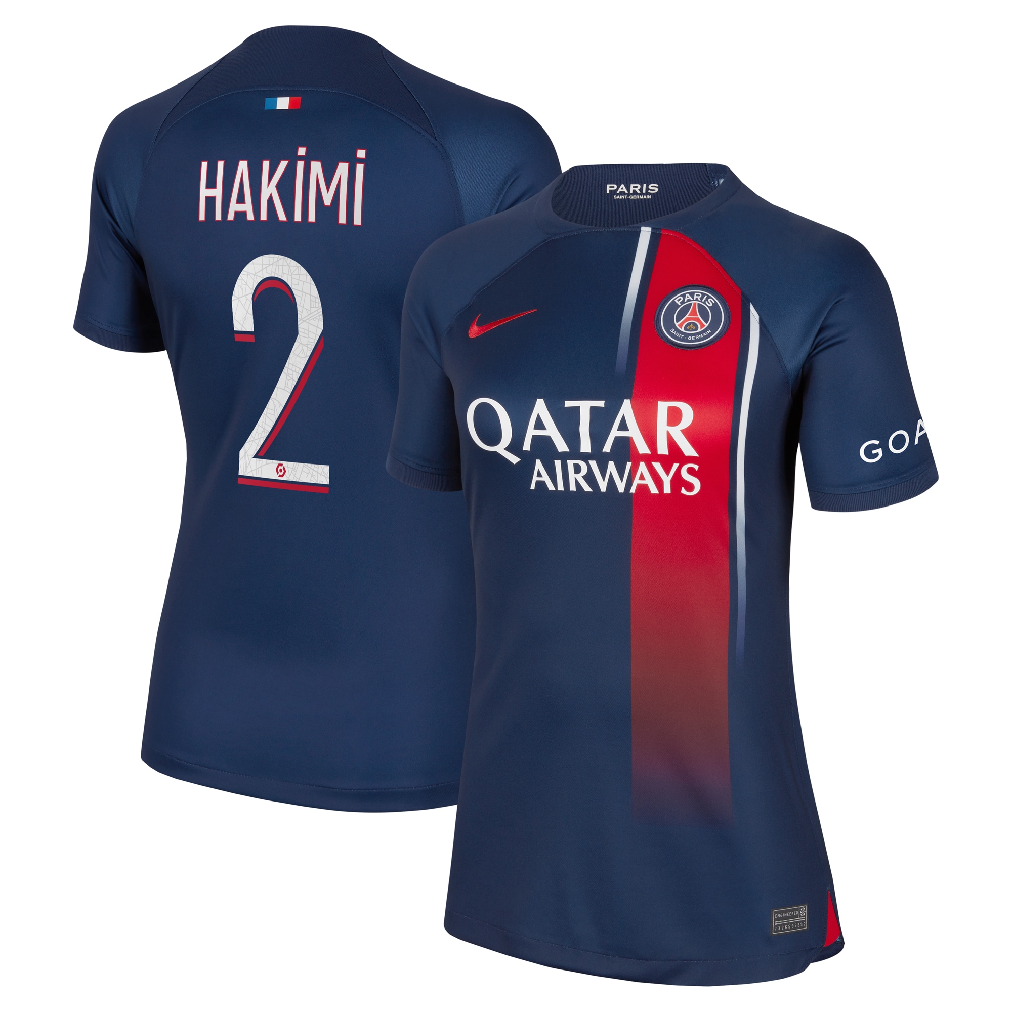 Achraf Hakimi Paris Saint-Germain Women's 2023/24 Home Replica Player Jersey – Navy