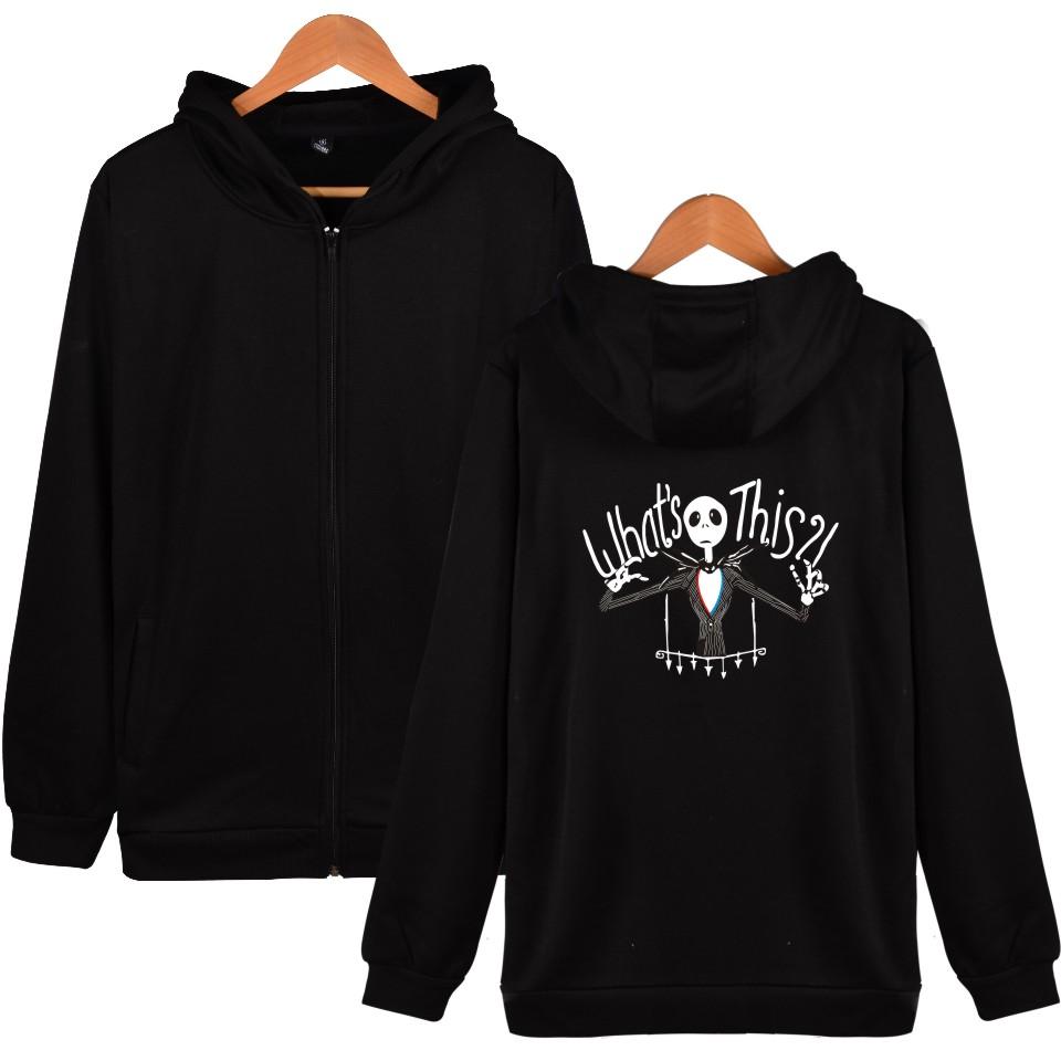 Nightmare Before Christmas Jack Hoodies – Nightmare Before Christmas Hoodies – Jack Christmas Zip Up Hoodie